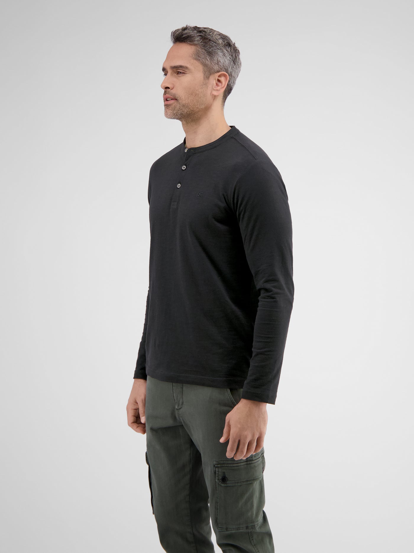 Men's Long Sleeve Serafino