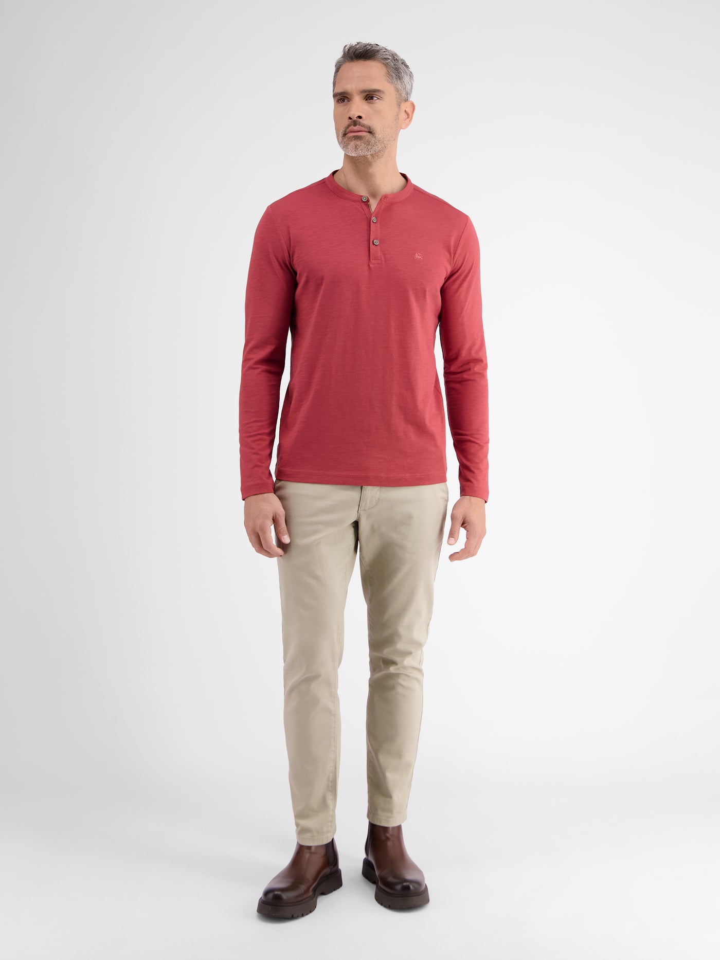 Men's Long Sleeve Serafino