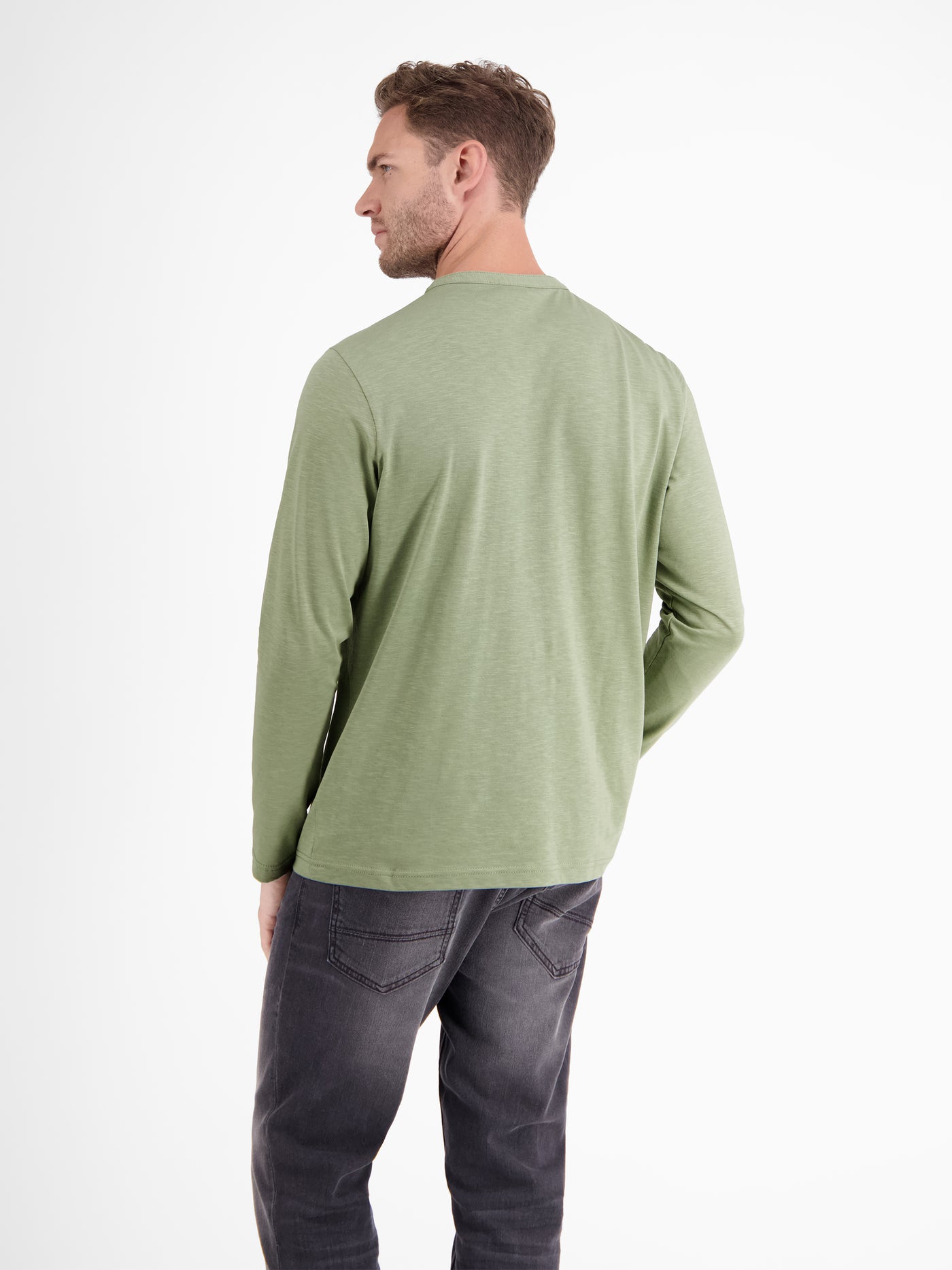 Men's Long Sleeve Serafino