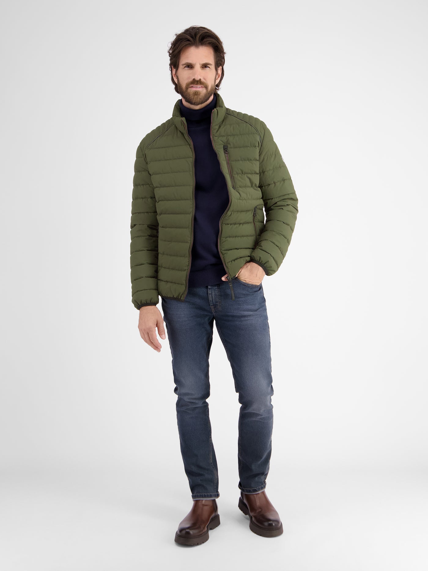 Lightweight men's functional quilted jacket