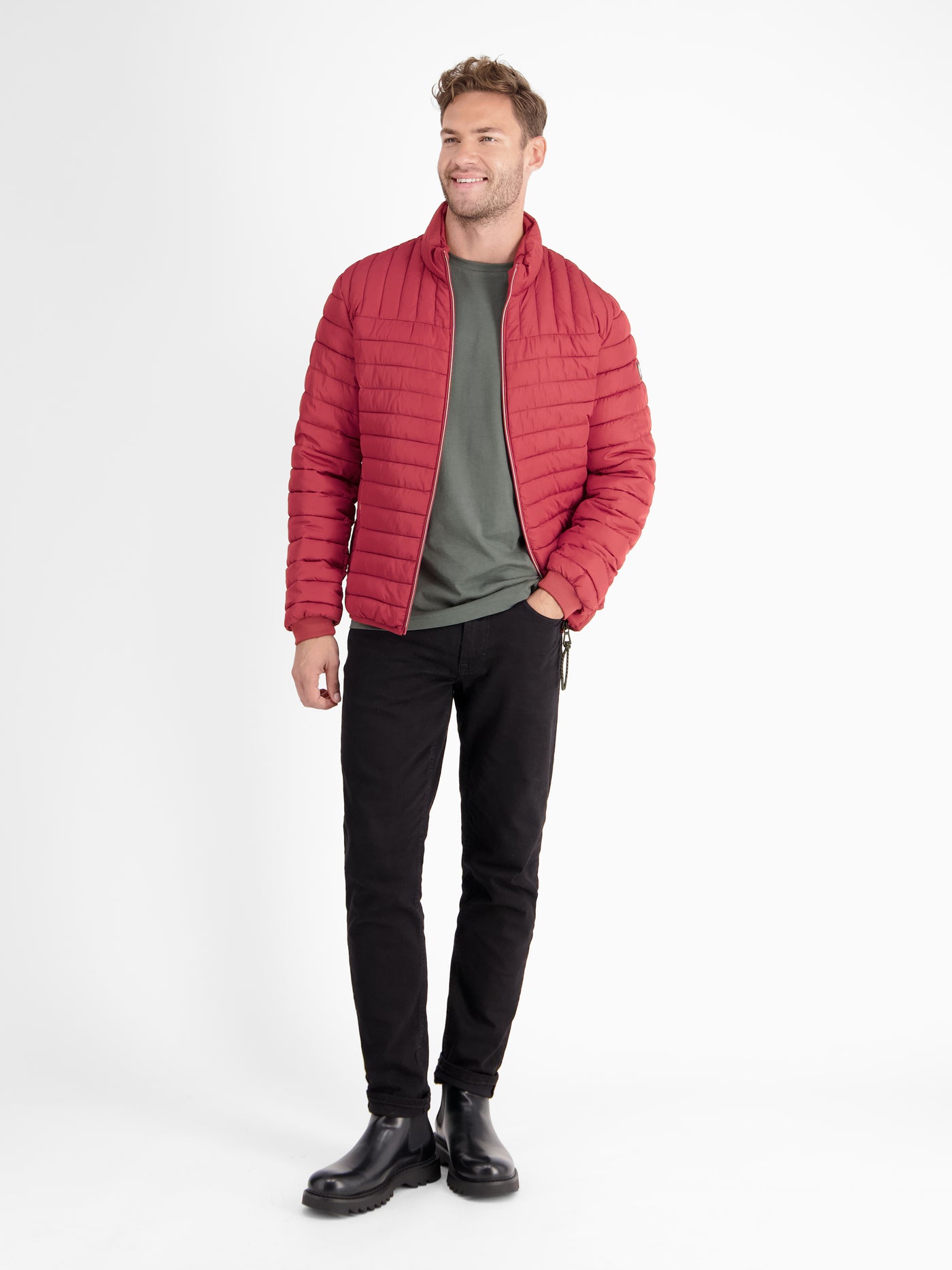 Lightweight men's quilted blouson