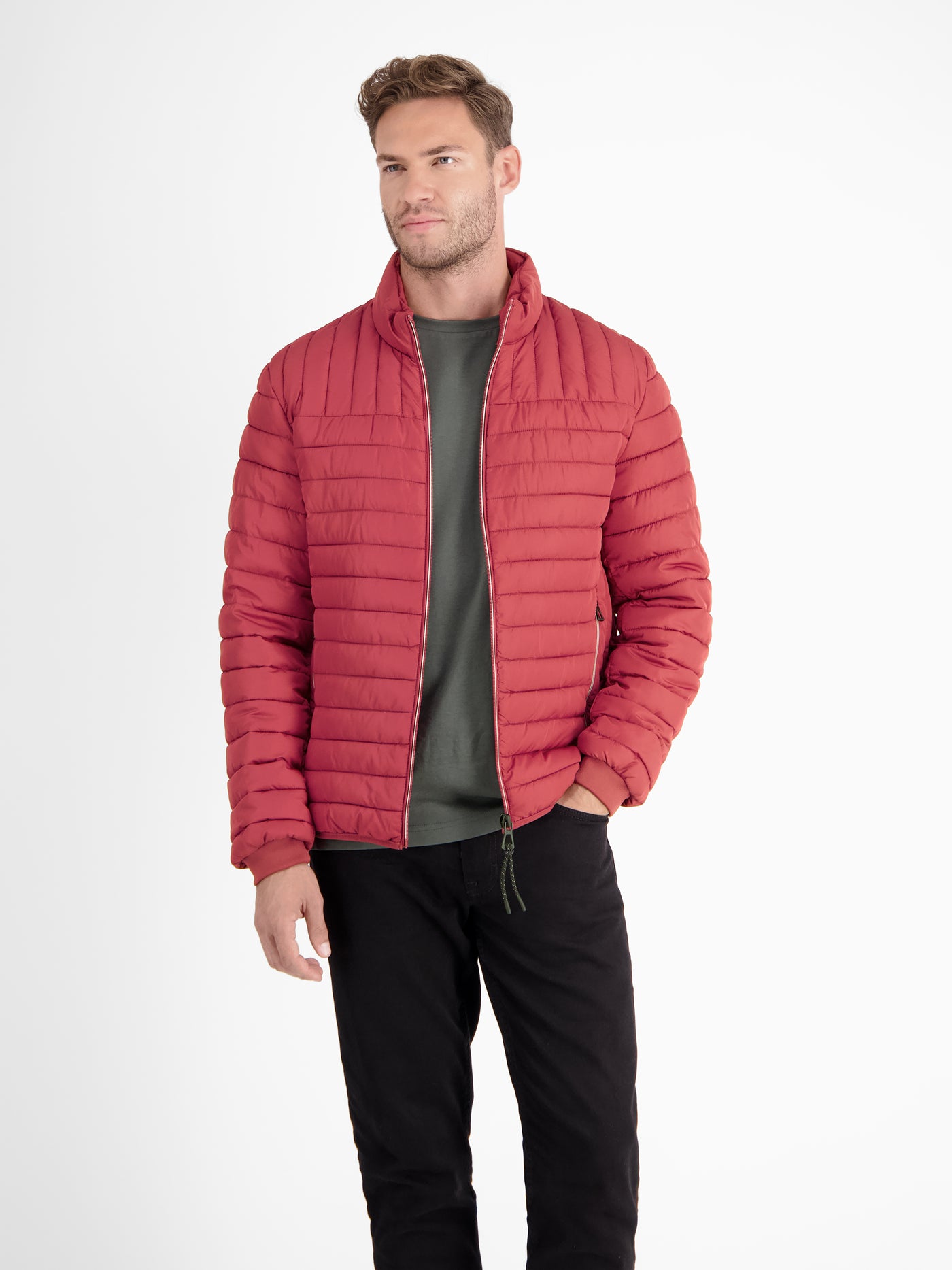 Lightweight men's quilted blouson