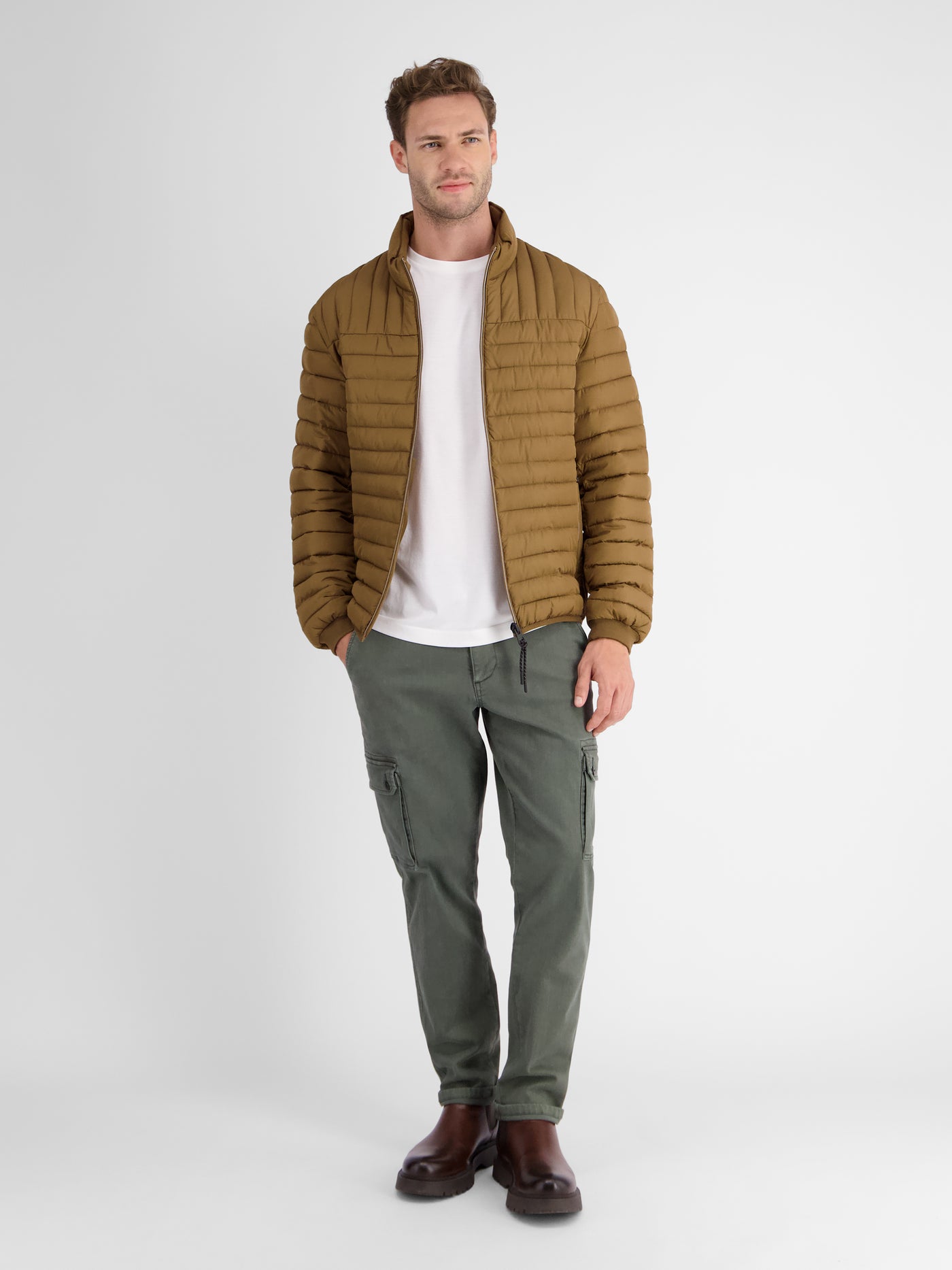 Lightweight men's quilted blouson