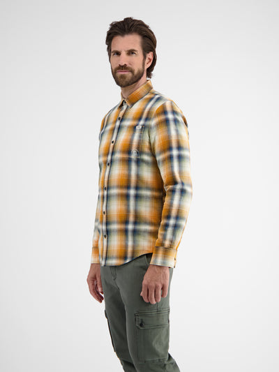 Check shirt made of soft twill quality, checked