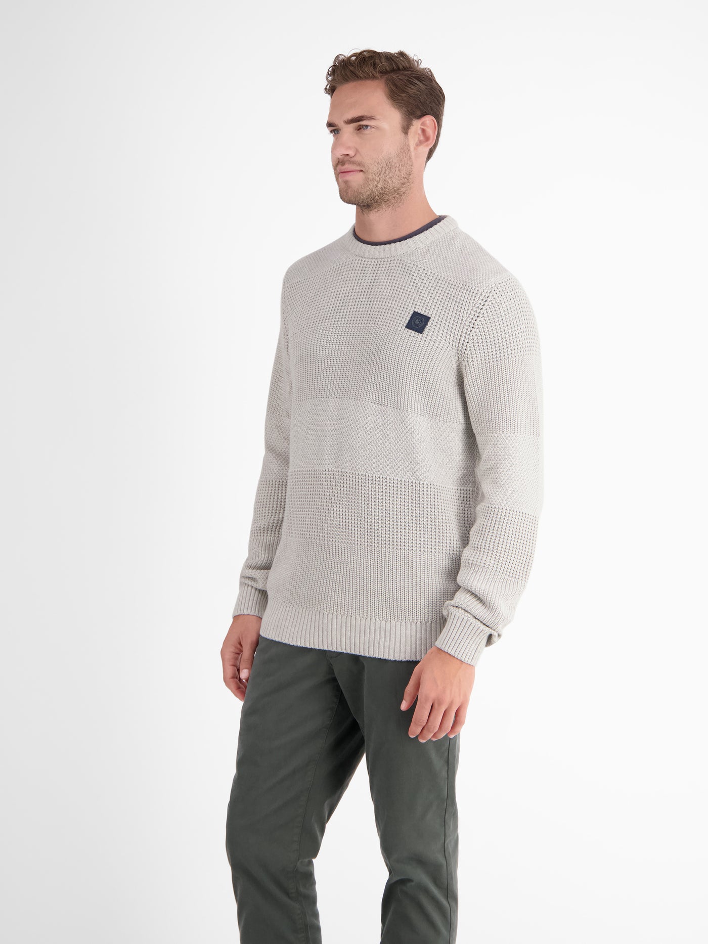 Herren Pullover in Strukturstrickqualität