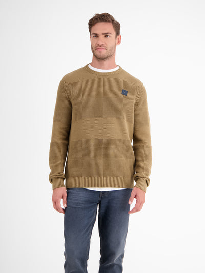 Herren Pullover in Strukturstrickqualität