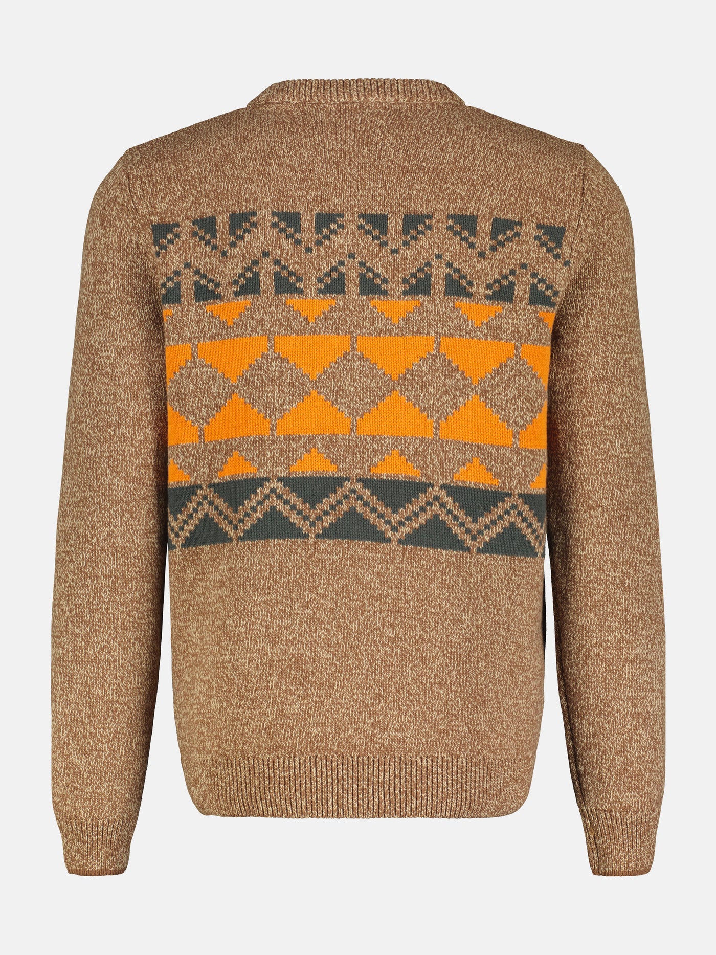 Jacquard knitted sweater for men