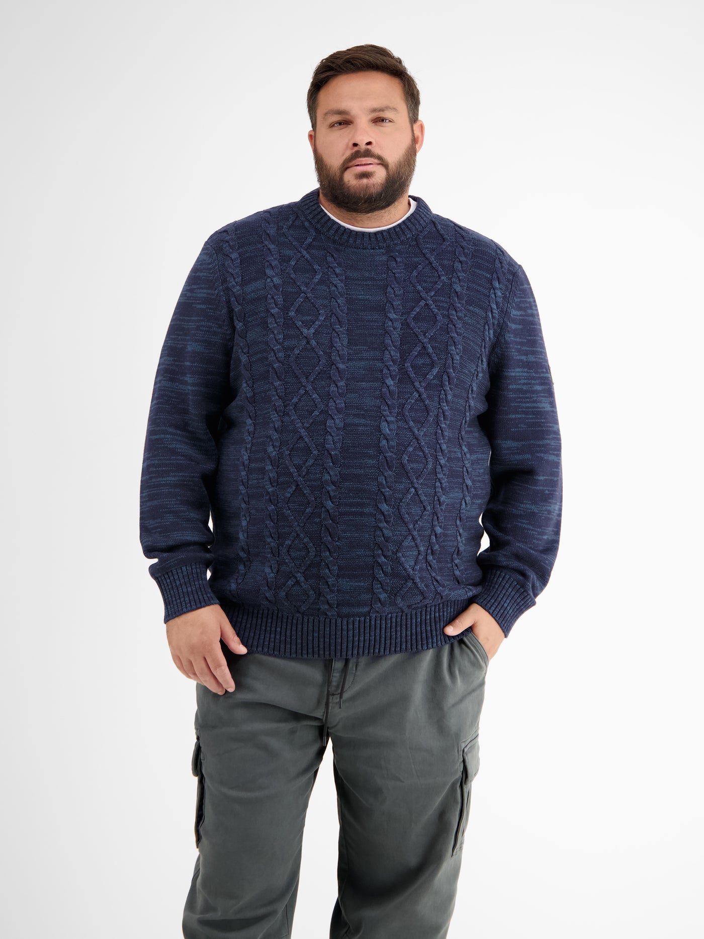 Strickpullover in Kabelstrickoptik