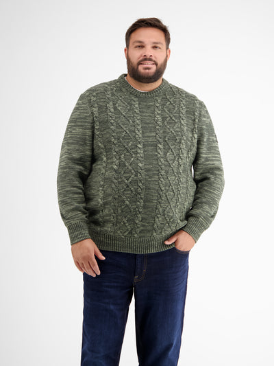 Strickpullover in Kabelstrickoptik