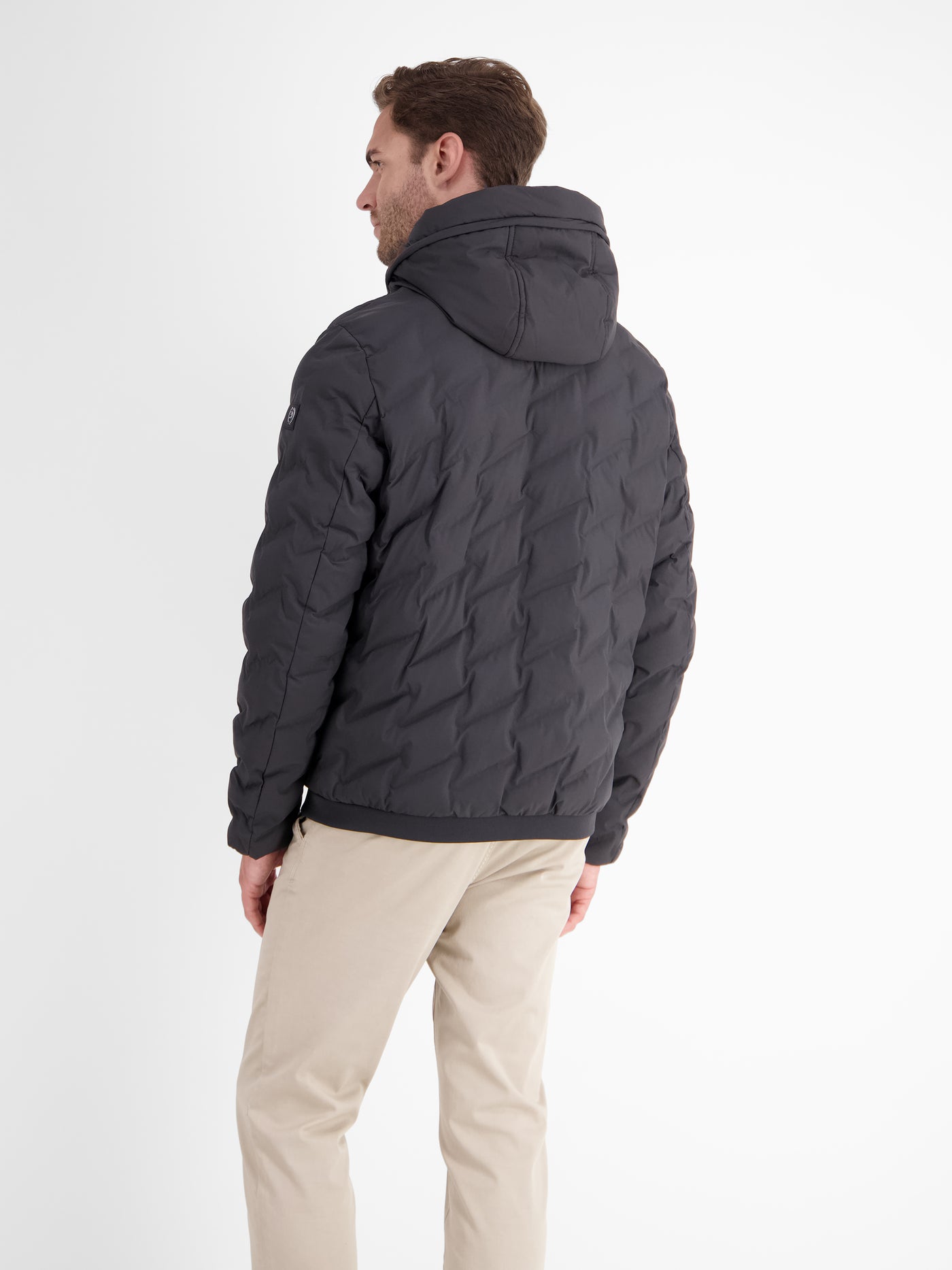 Sporty functional quilted jacket for men