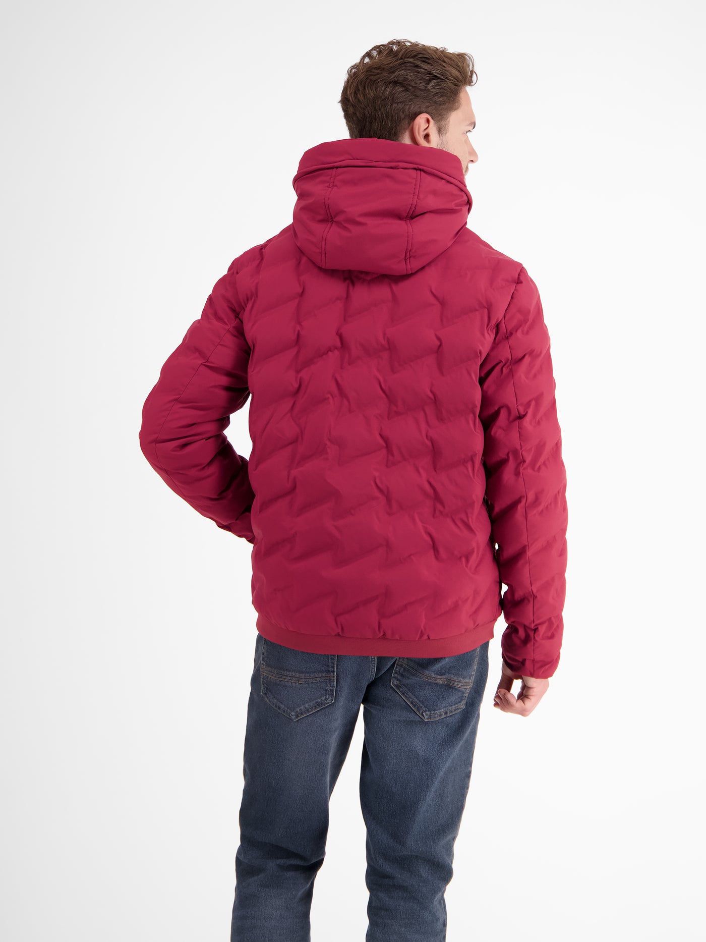 Sporty functional quilted jacket for men