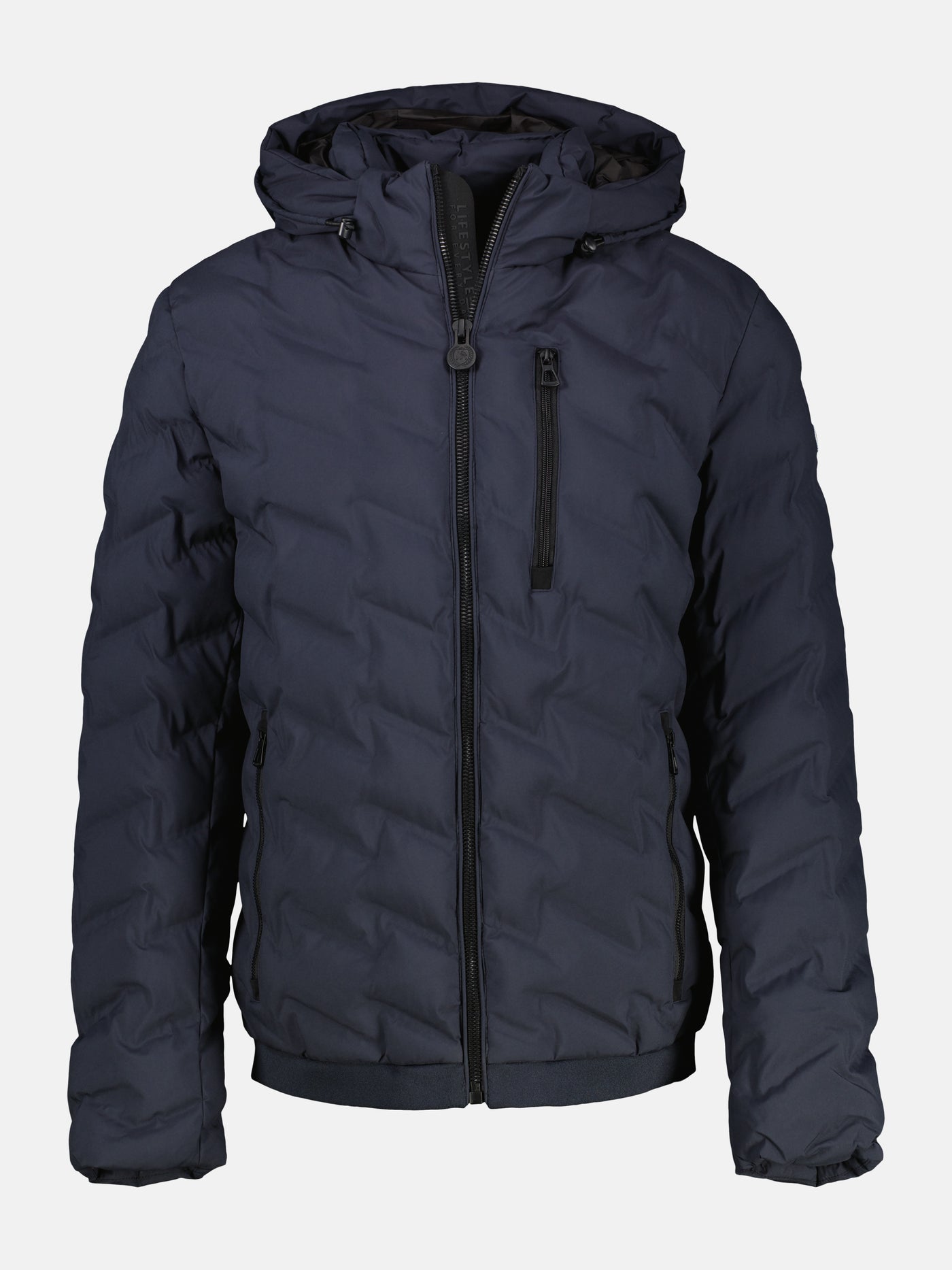 Sporty functional quilted jacket for men