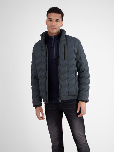 Sporty functional quilted jacket for men