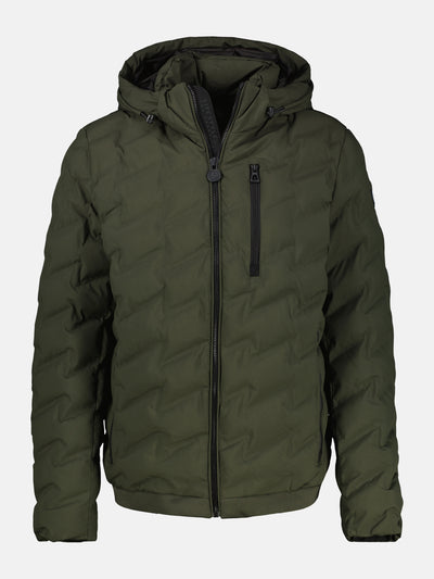 Sporty functional quilted jacket for men