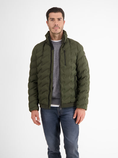 Sporty functional quilted jacket for men