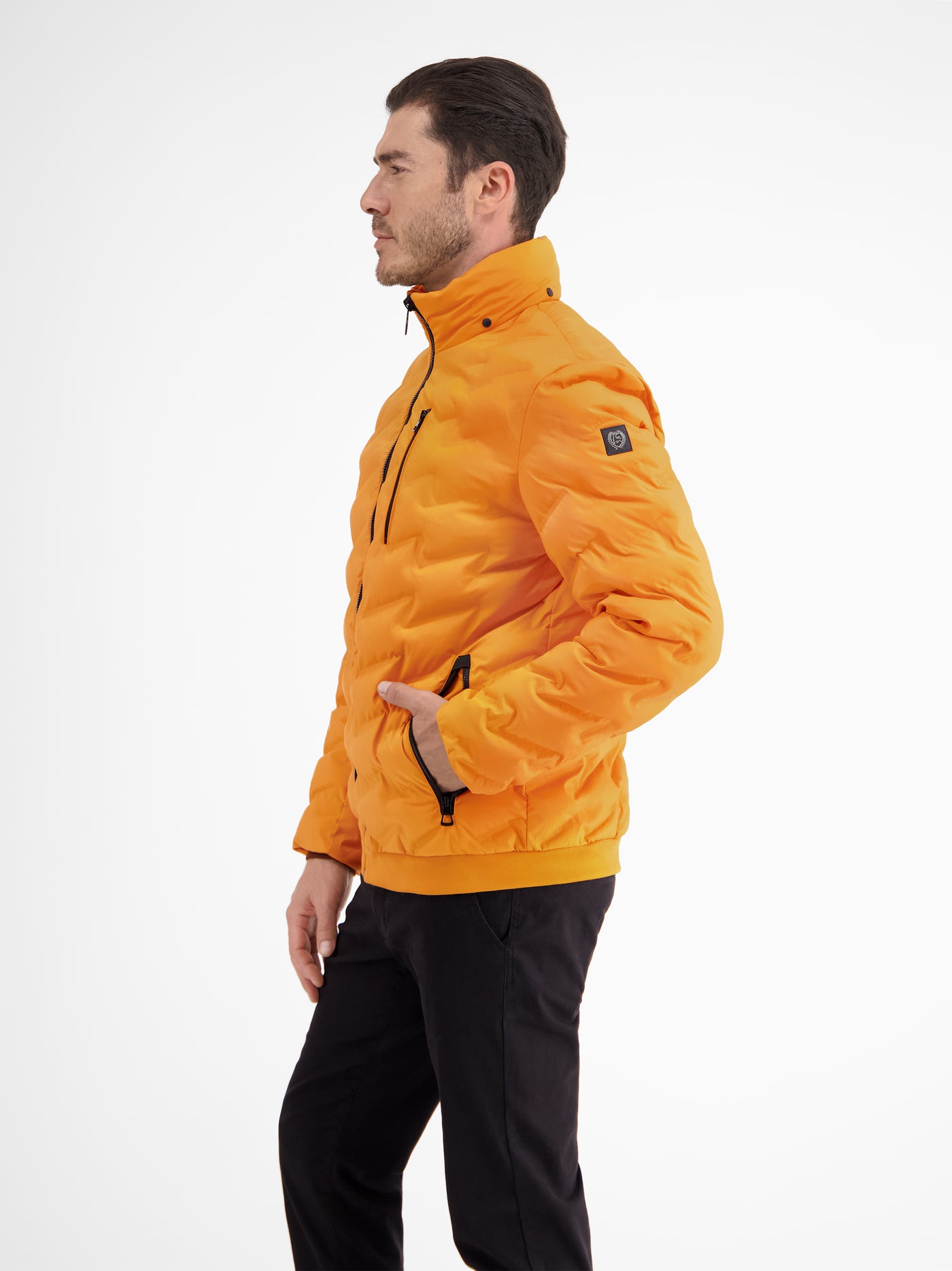 Sporty functional quilted jacket for men