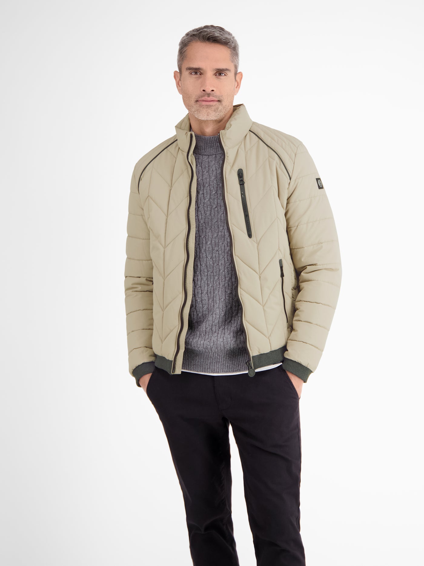 Men's quilted blouson with function