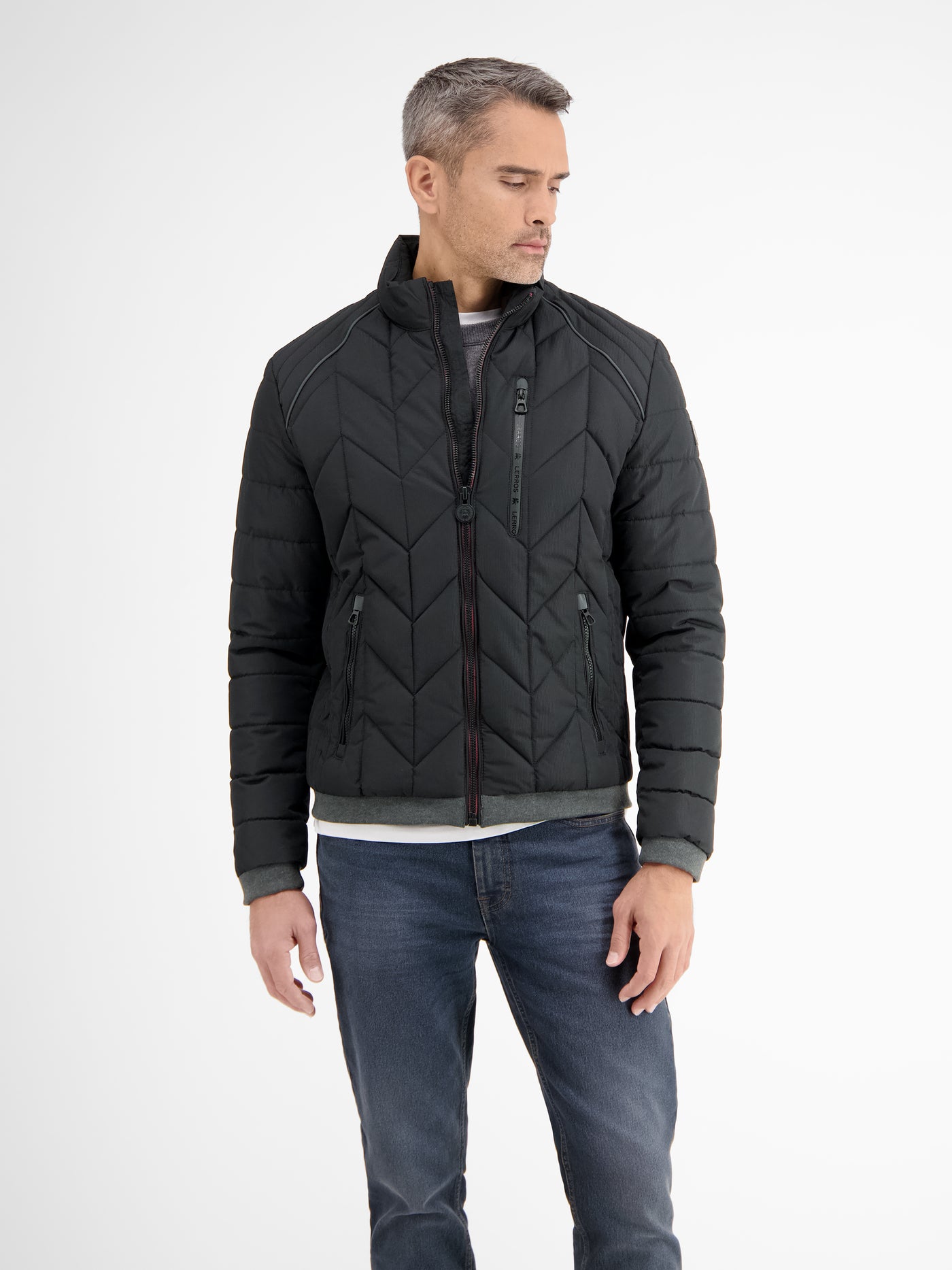 Men's quilted blouson with function