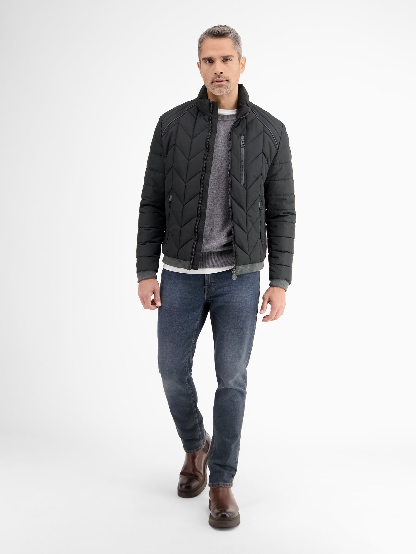 Men's quilted blouson with function