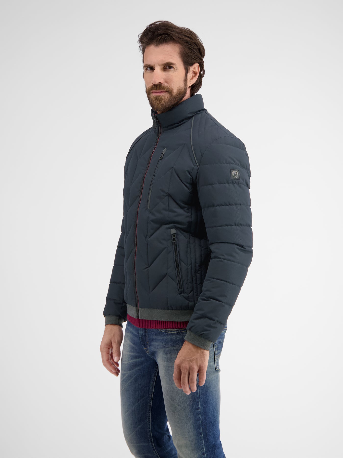 Men's quilted blouson with function