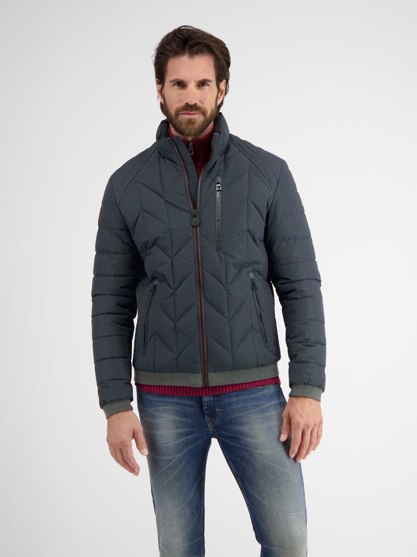 Men's quilted blouson with function