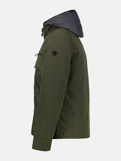 Fieldjacket mit Kapuze, gefüttert