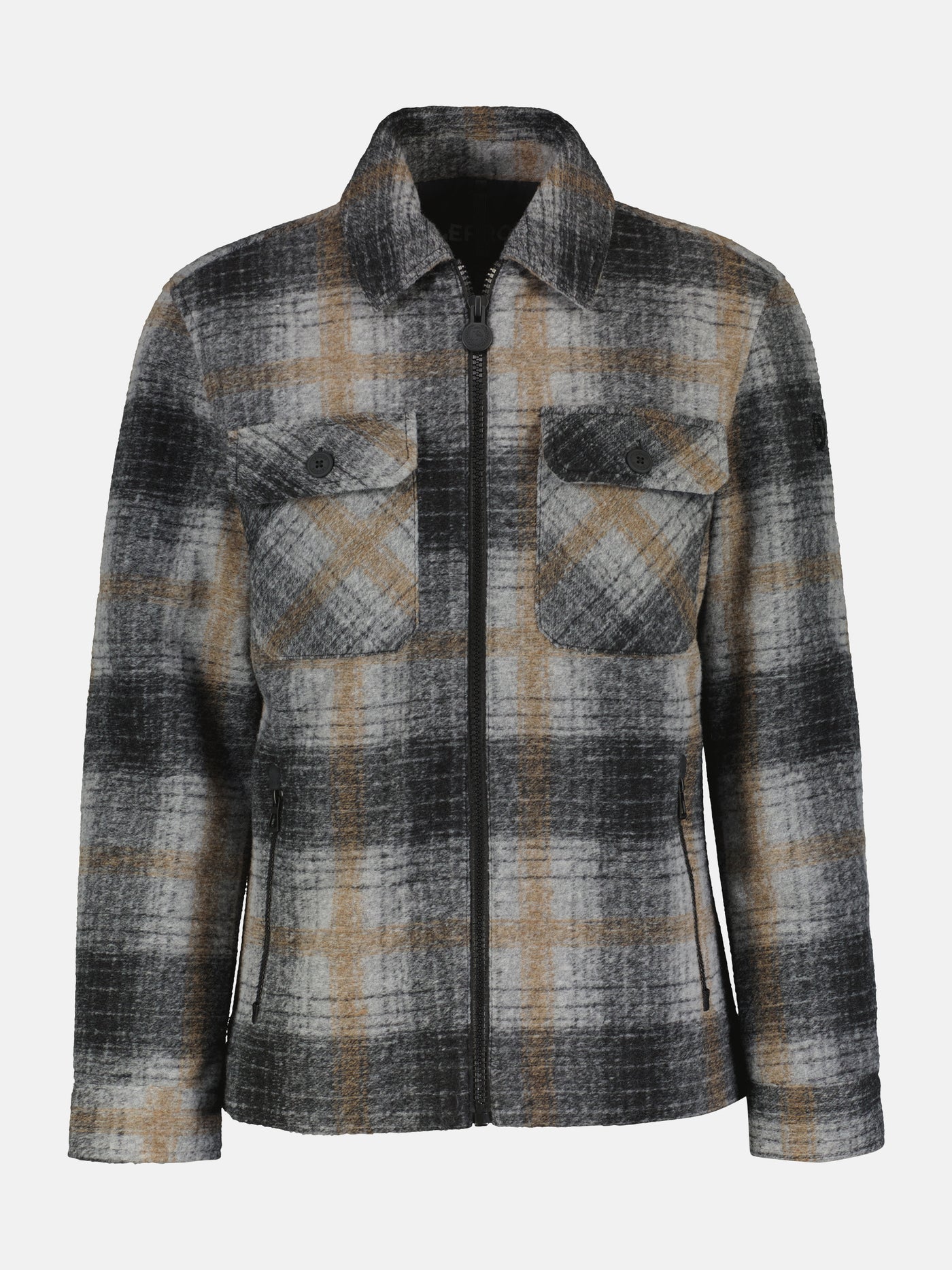 Robust, lined shirt jacket, checked