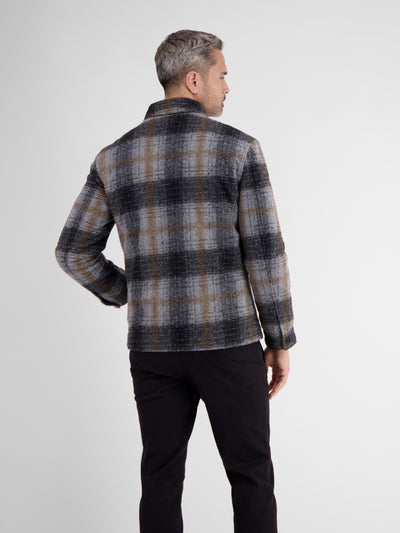 Robust, lined shirt jacket, checked