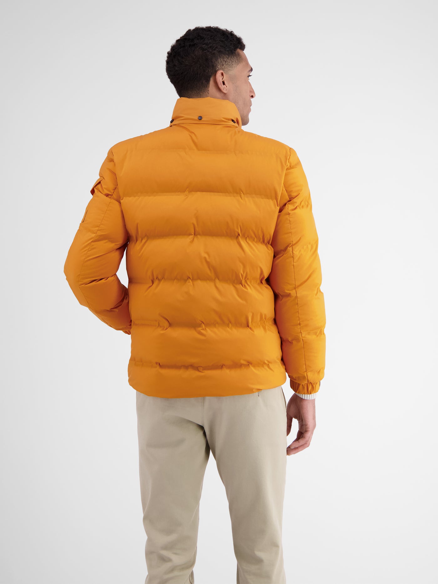 Warmly lined quilted blouson with hidden hood