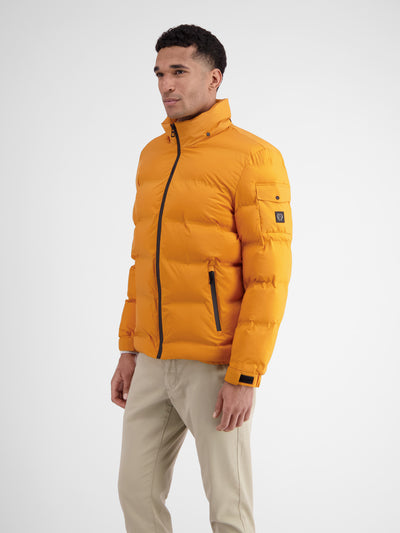 Warmly lined quilted blouson with hidden hood