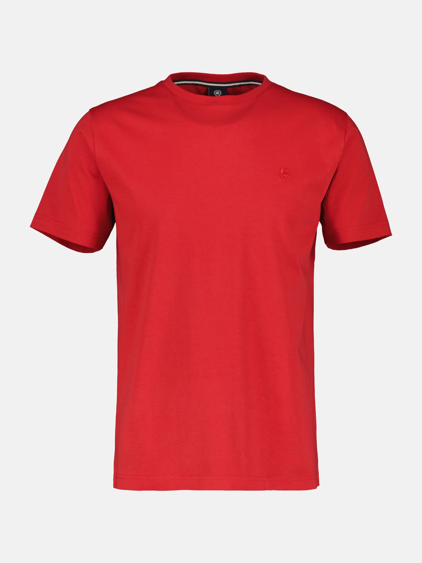 Basic T-shirt with logo stitch, plain