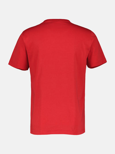 Basic T-shirt with logo stitch, plain