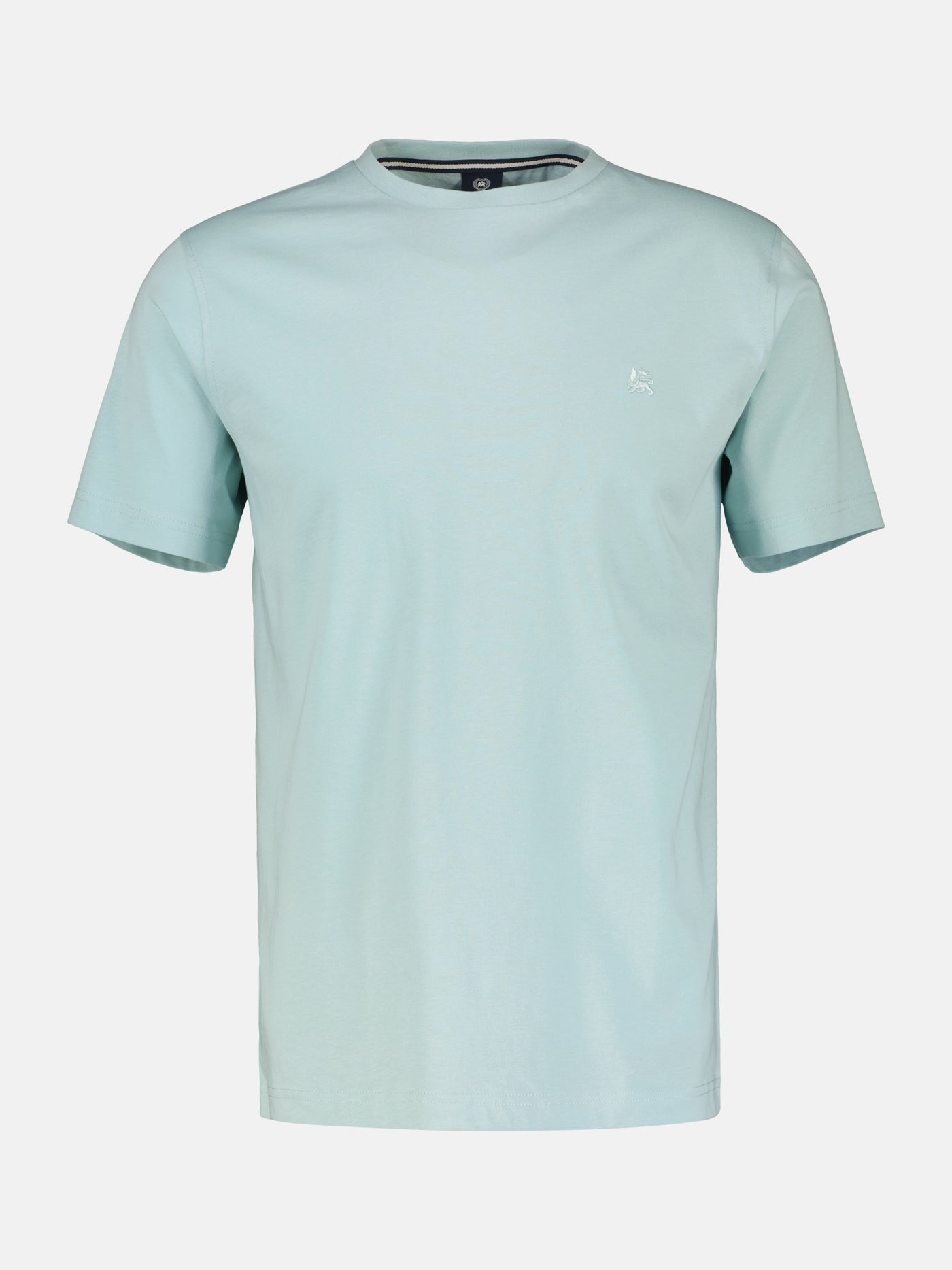 Basic T-shirt with logo stitch, plain