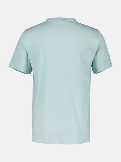 Basic T-shirt with logo stitch, plain