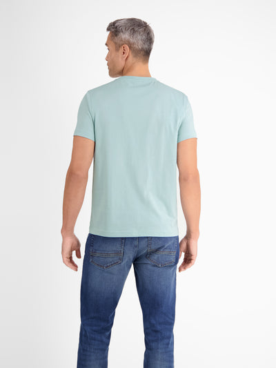 Basic T-shirt with logo stitch, plain