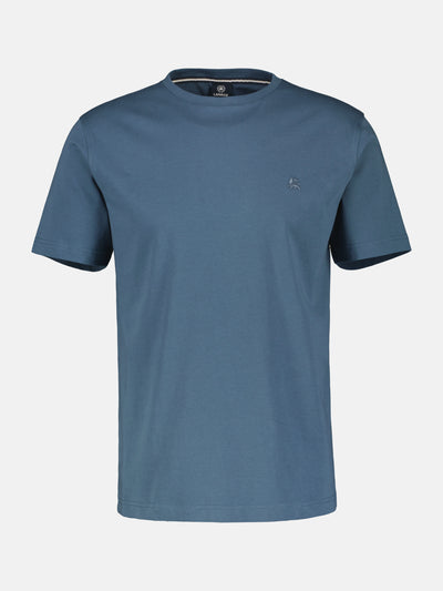 Basic T-shirt with logo stitch, plain