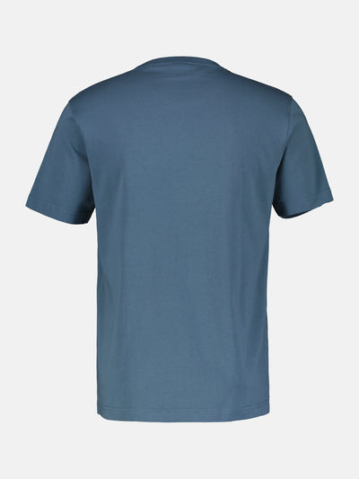 Basic T-shirt with logo stitch, plain