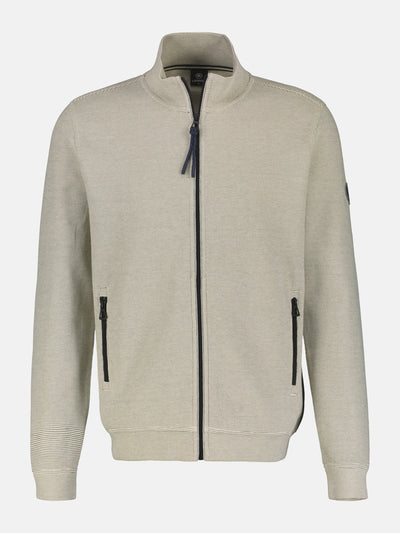 Plain-colored sweat jacket for men