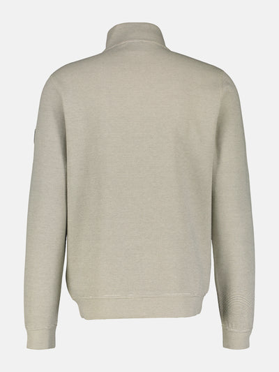 Plain-colored sweat jacket for men