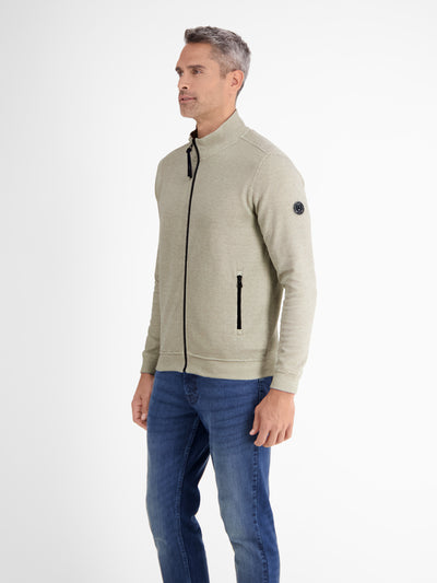 Plain-colored sweat jacket for men