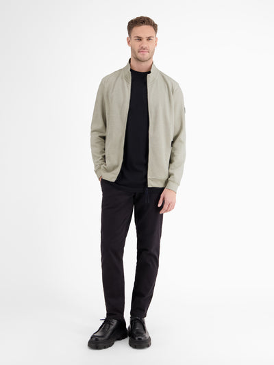 Plain-colored sweat jacket for men