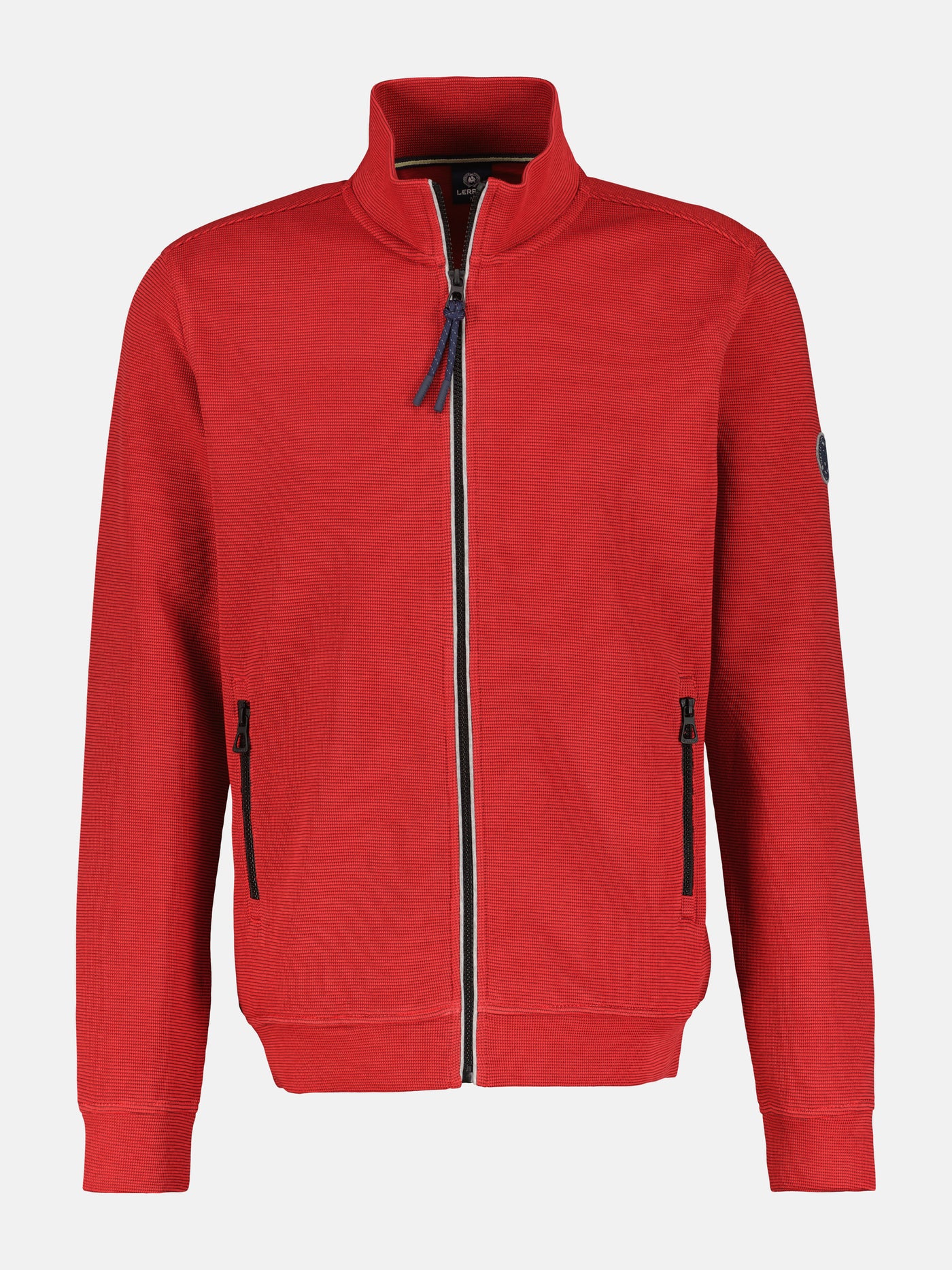 Plain-colored sweat jacket for men