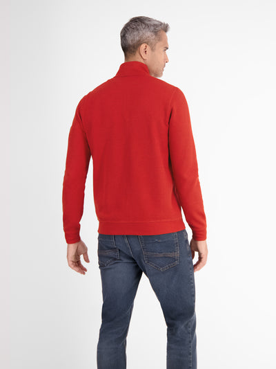 Plain-colored sweat jacket for men