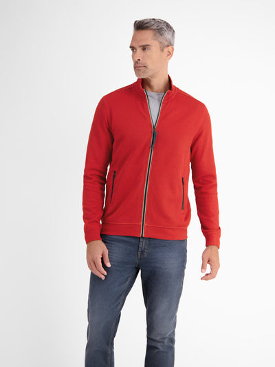 Plain-colored sweat jacket for men