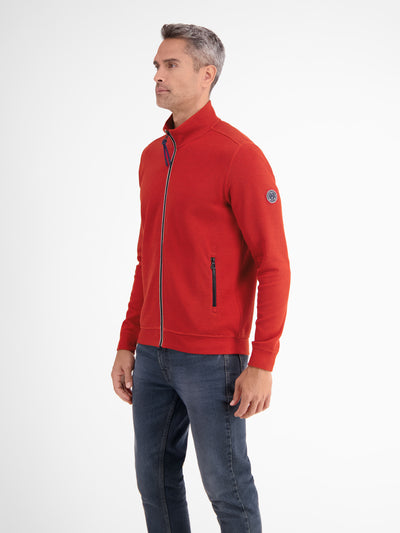 Plain-colored sweat jacket for men