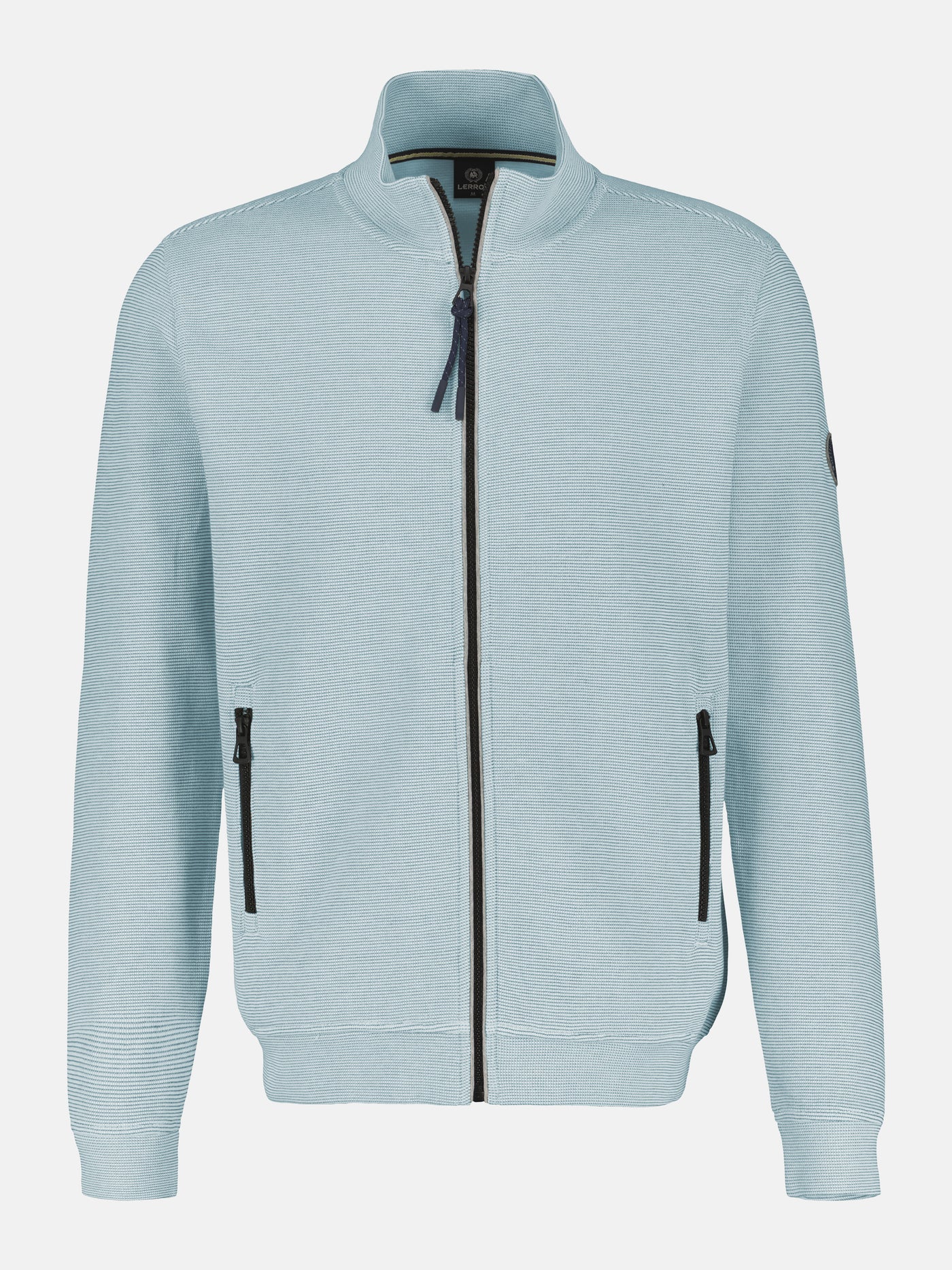 Plain-colored sweat jacket for men