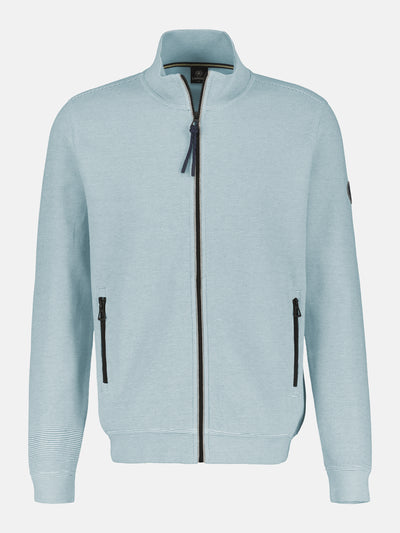 Plain-colored sweat jacket for men