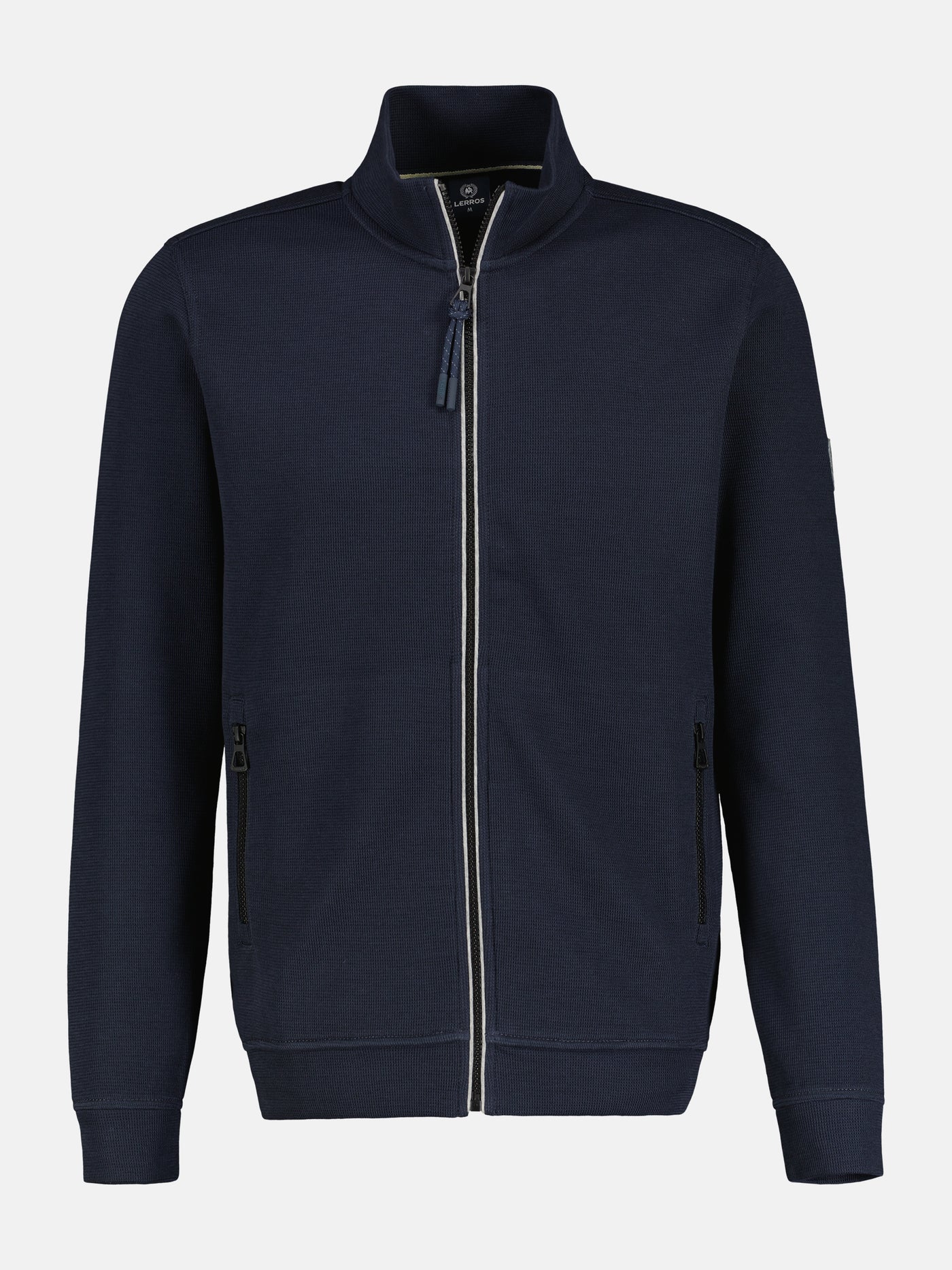 Plain-colored sweat jacket for men