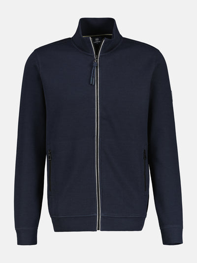 Plain-colored sweat jacket for men