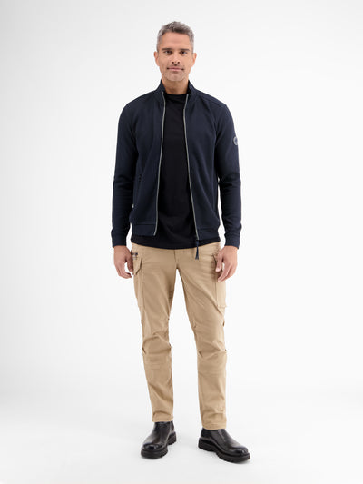 Plain-colored sweat jacket for men